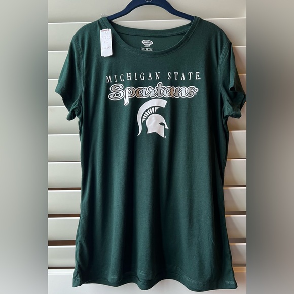 Concepts Sports - XL - Sleepware - NWT- Green - Michigan State - Top Only - Picture 1 of 4